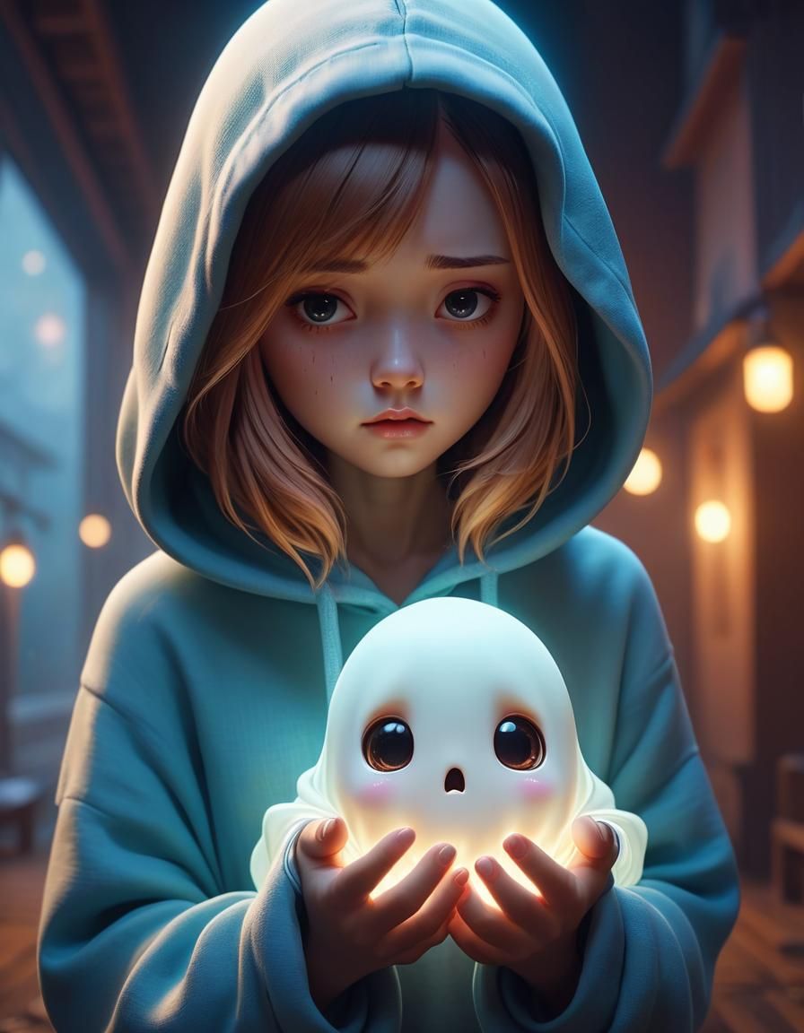 Holding her friend  by @Hinty