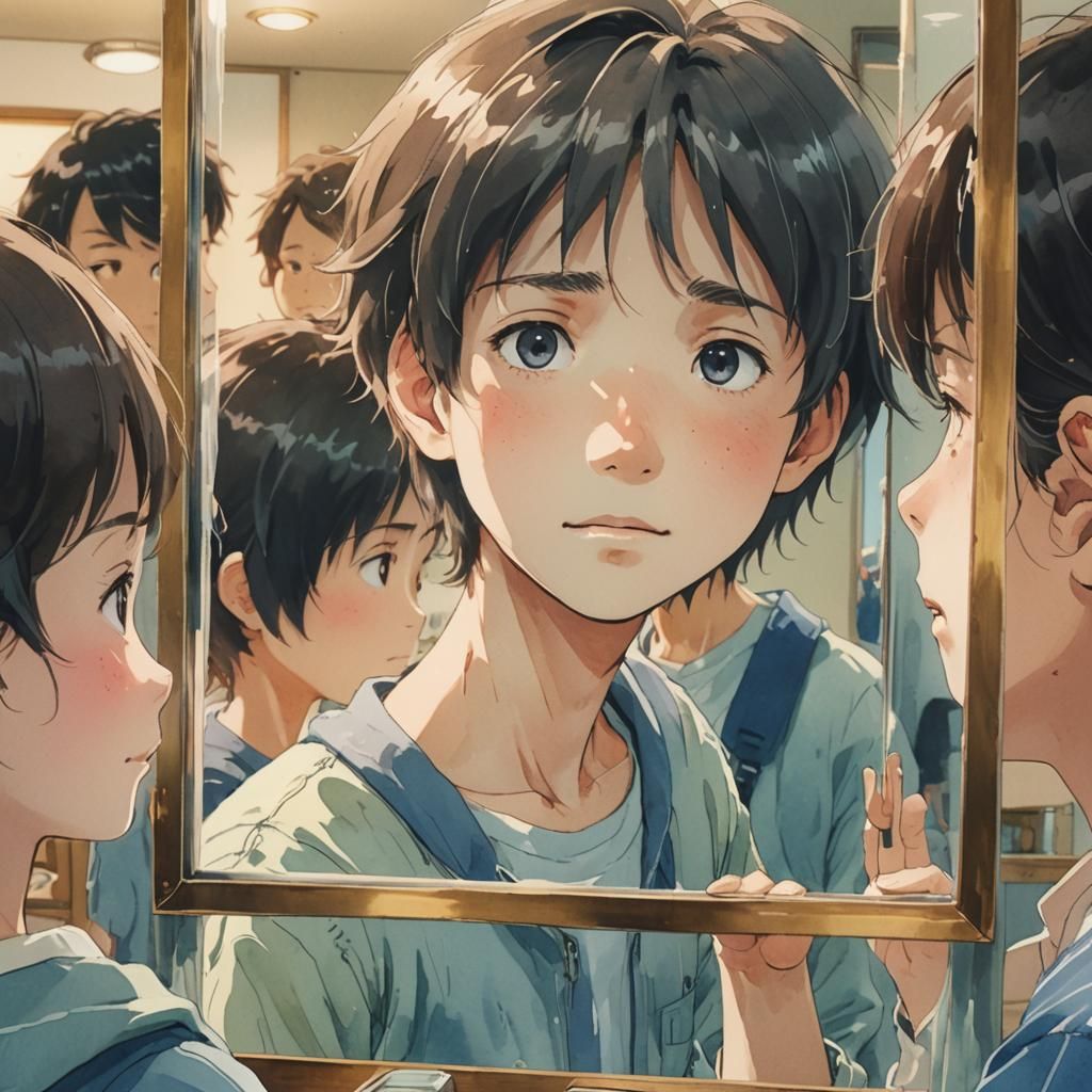 Sad Child in Mirror: Anime Key Visual