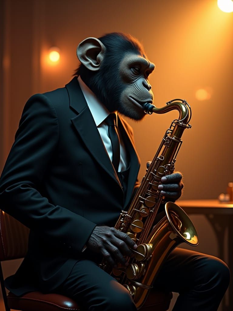 Jazzy Ape 🎶🎶  by @Bunny77