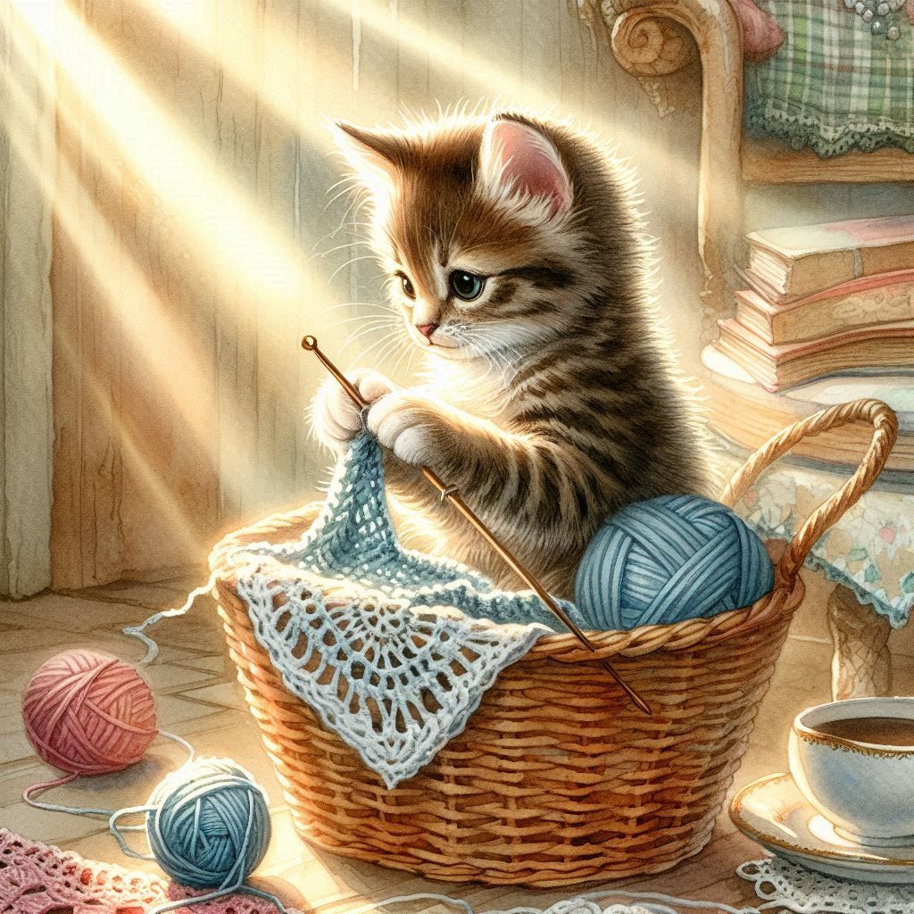 Knittin' Kitten