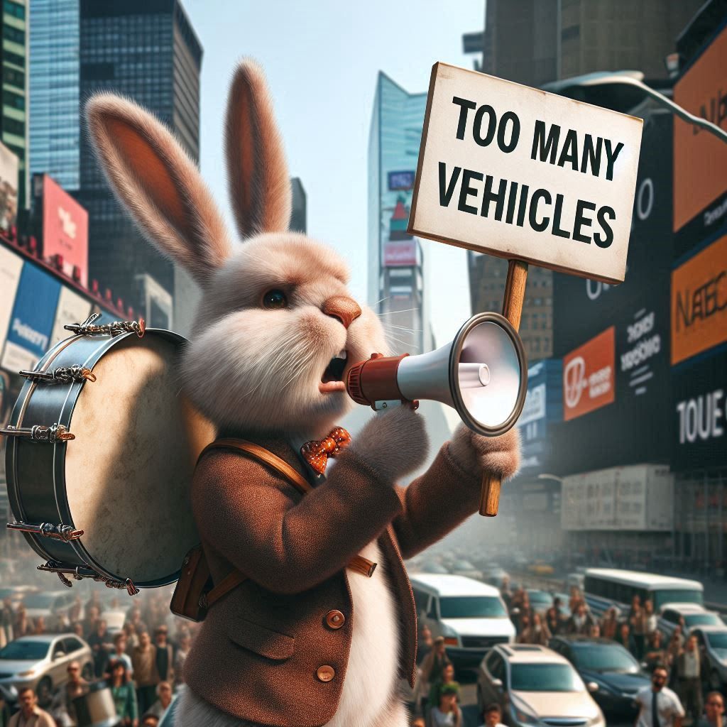 'TOO MANY VEHICLES' in NYC, Times Square
