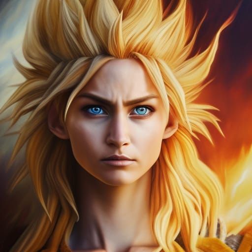 Live action film, Realistic and Beautiful Super Sayayin Fema...