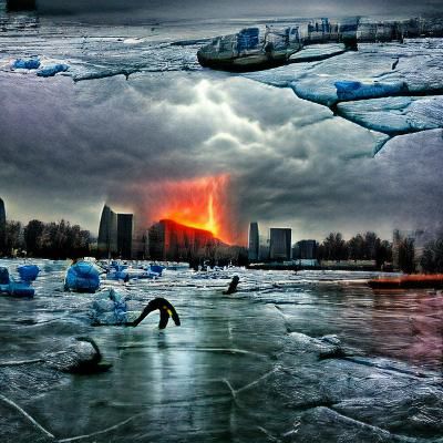 Apocalypse rising from the ice