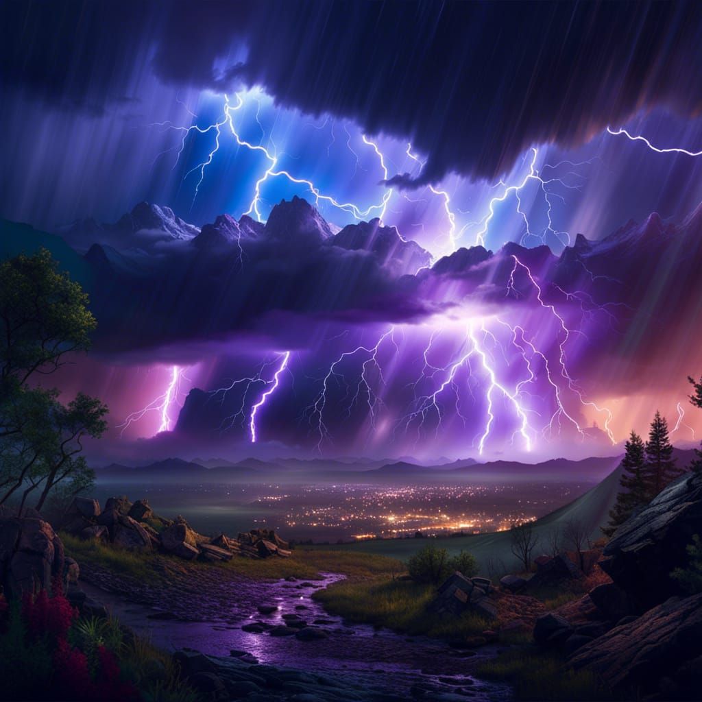 lightning-scapes - AI Generated Artwork - NightCafe Creator