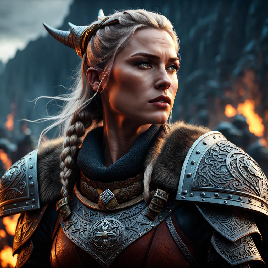 Female Viking warrior - AI Generated Artwork - NightCafe Creator