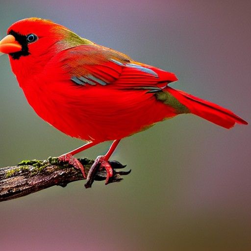 Beautiful red bird