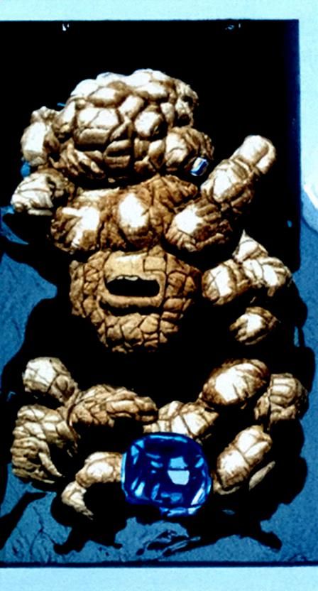 Marvel the Thing holding the cosmic cube and saying Mumbo Ju...