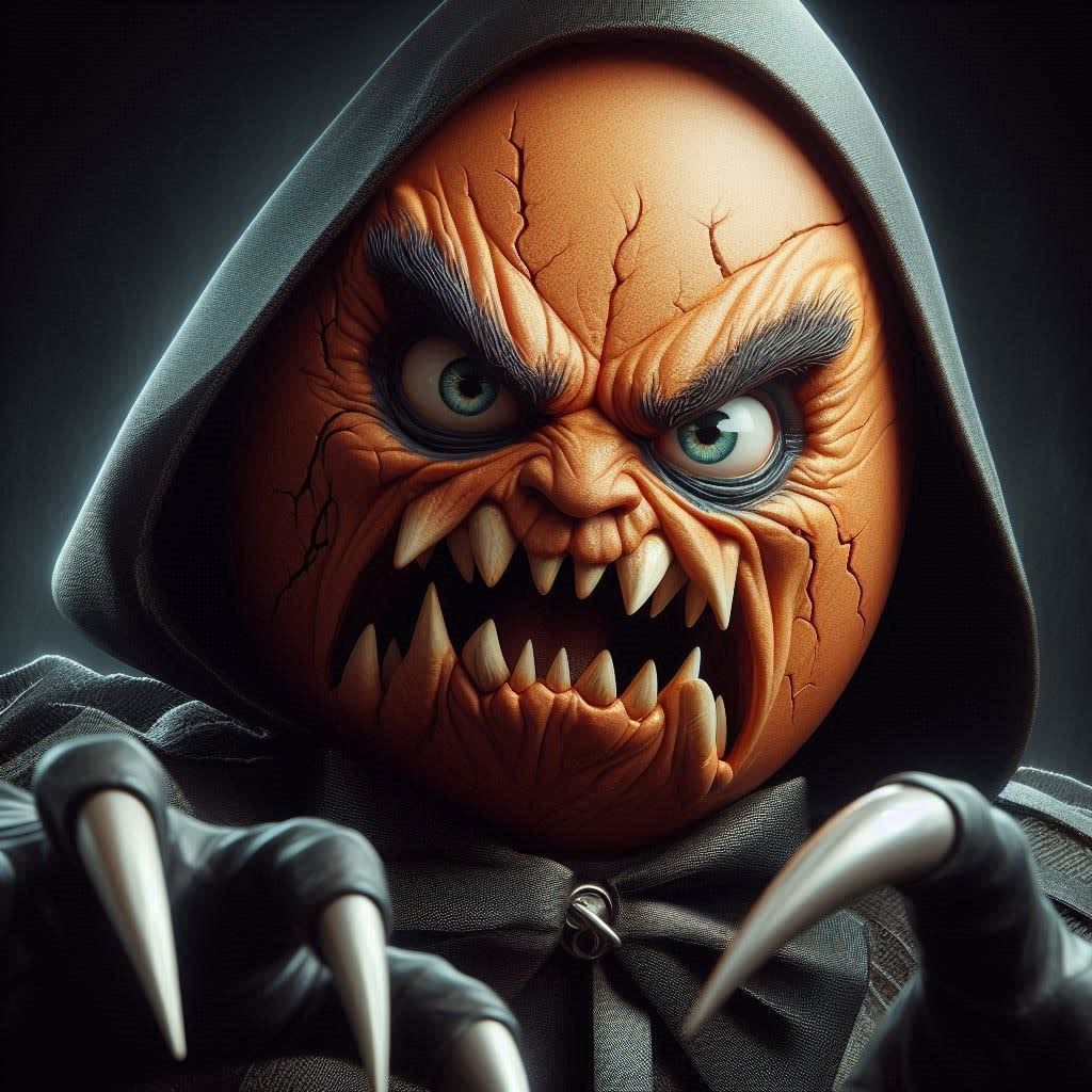 Angry Egg... Trick or Treat