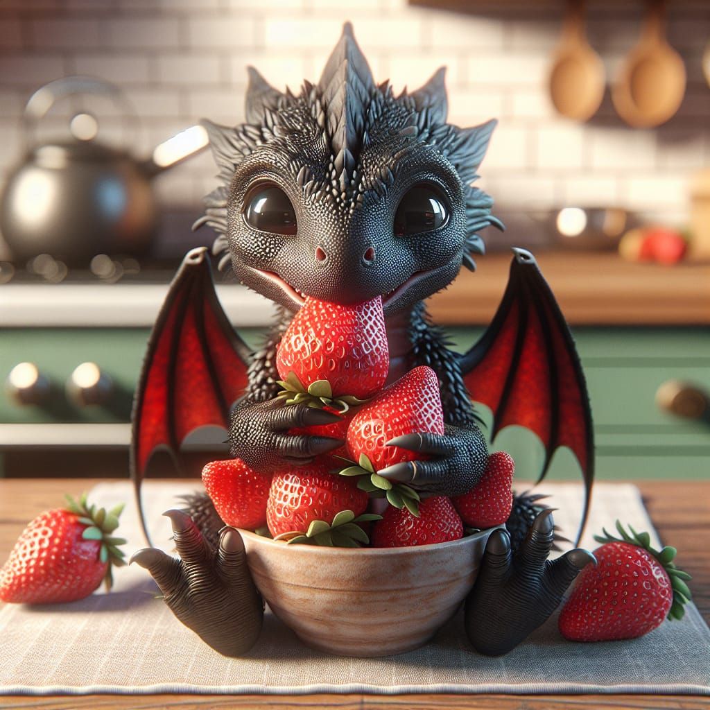 Hungry dragon   by @Diane