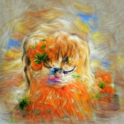 Orange Persian Portrait