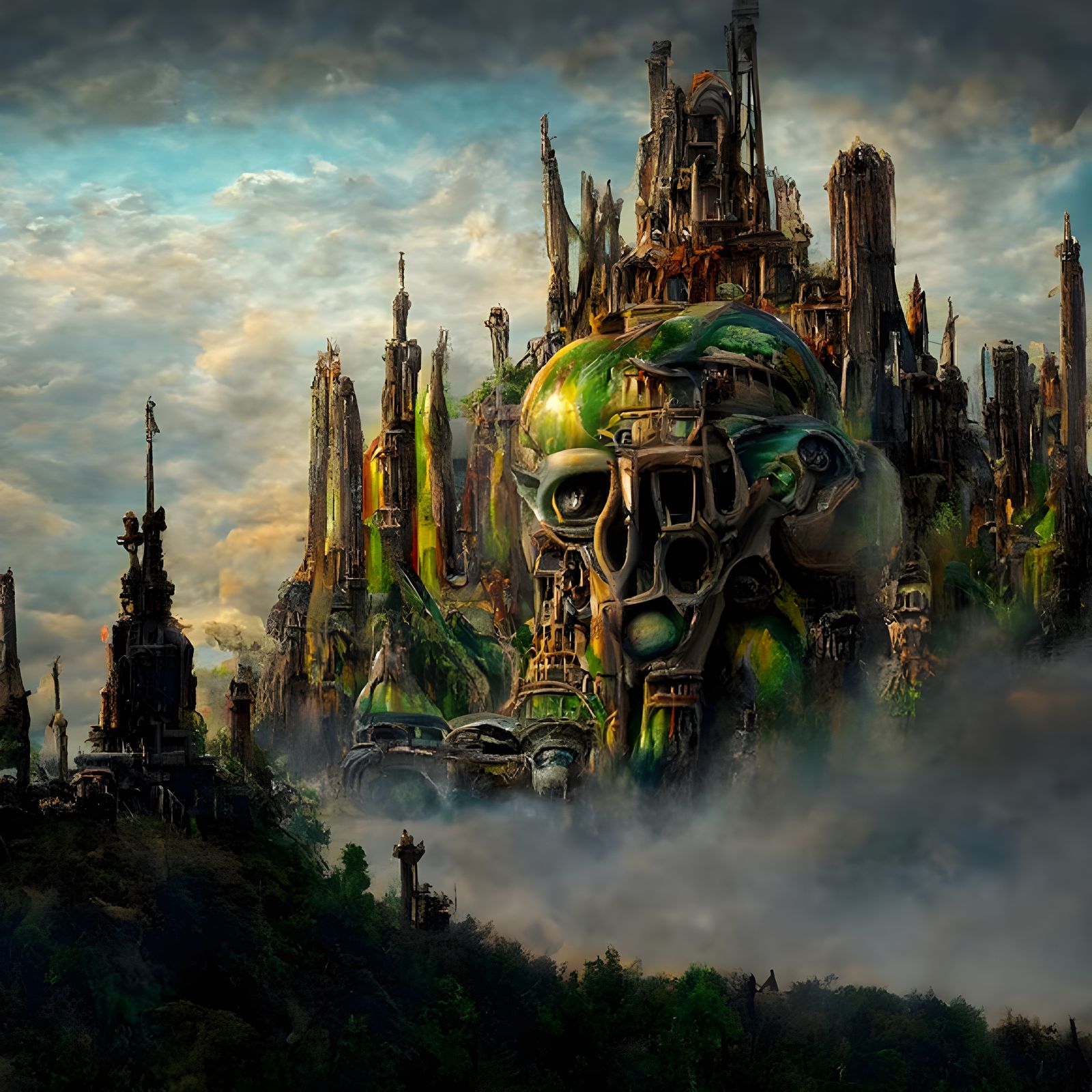 Coherent castle grayskull - AI Generated Artwork - NightCafe Creator