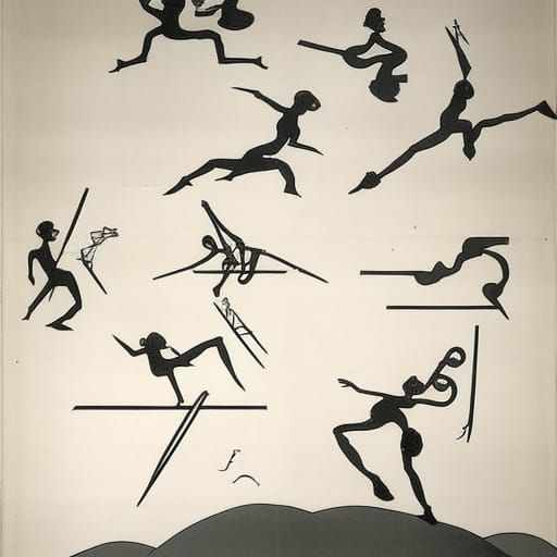 graphic score, graphic notation, figuration libre, Zorn danc...
