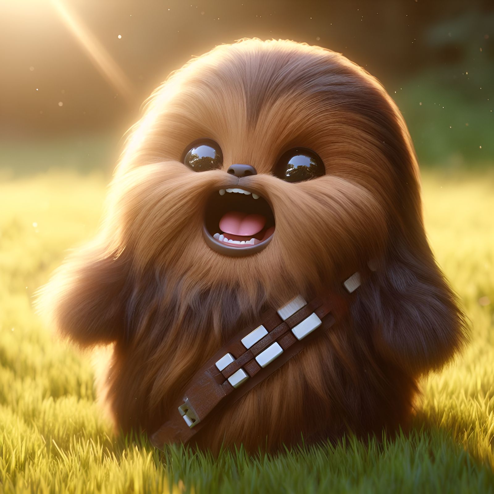 "HAN! Take me with you!"