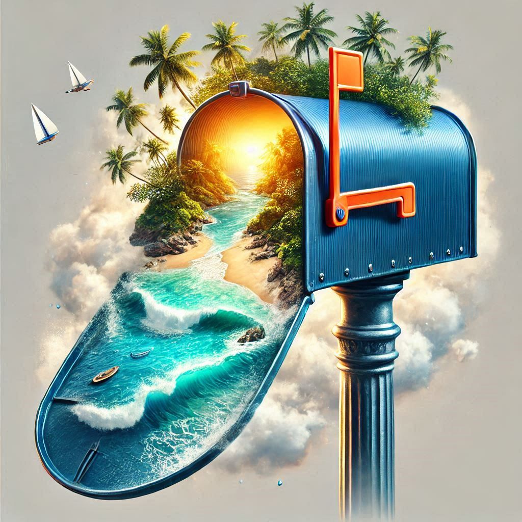 A holiday in the mail