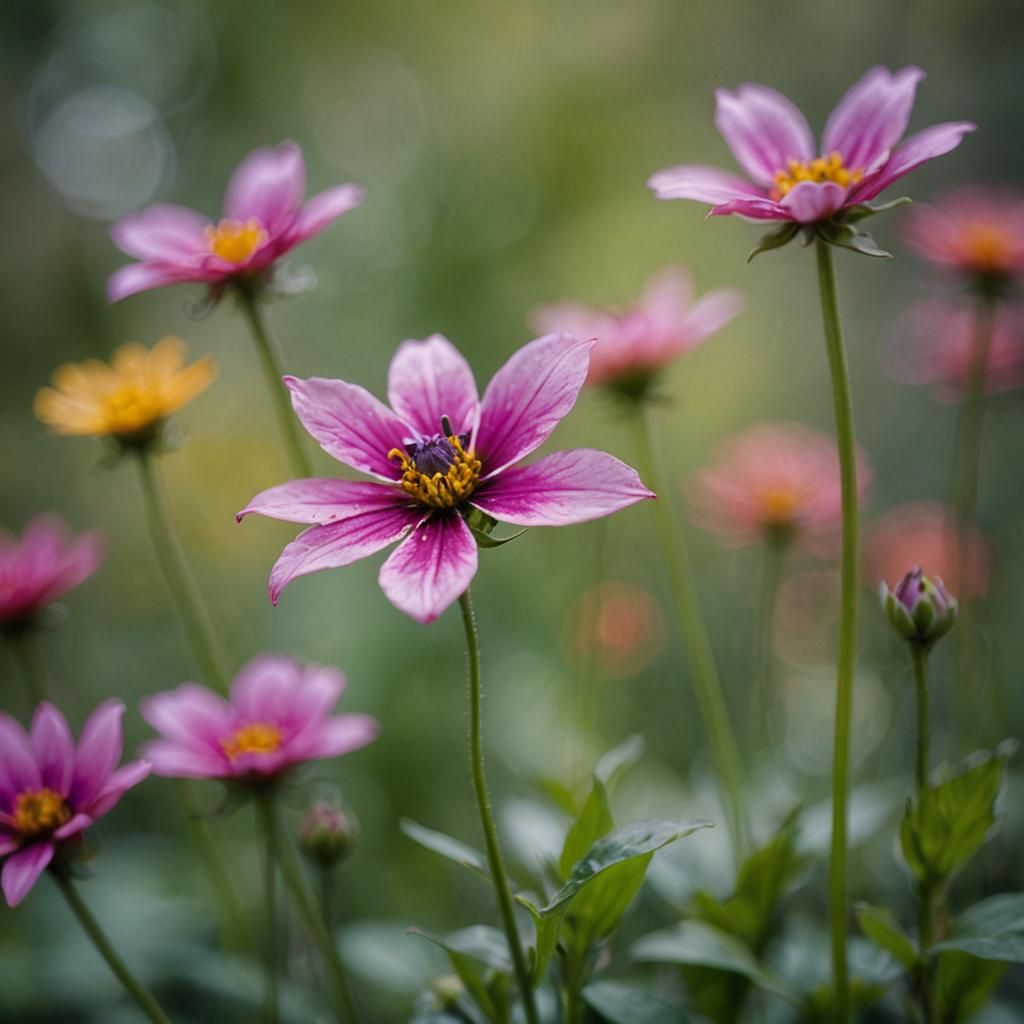 …animated : (LENSBABY:1.8) (artistic:1.6) (blurry:1.4) (macro:1.2) flower