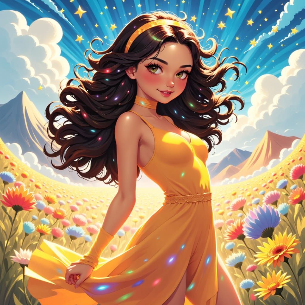 Anna Illustrious Cover image she shines bright <lora:Anna Illustrious:1.0>