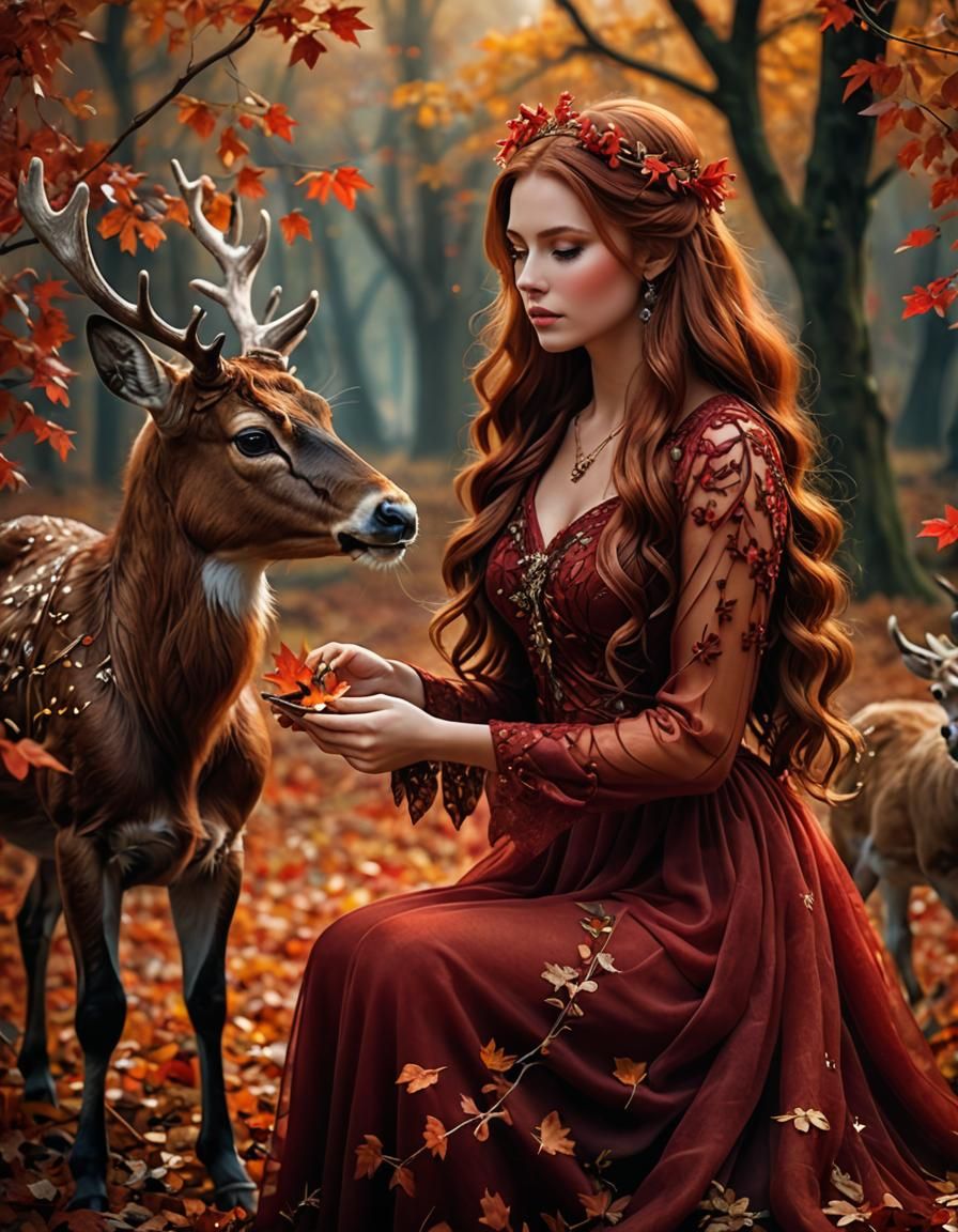 Autumn goddess  by @Persie