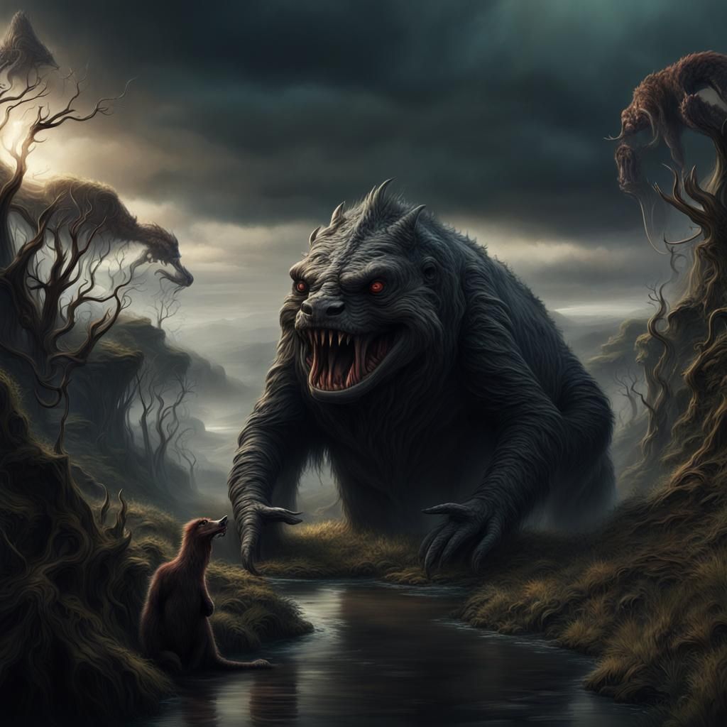 Hungry Bunyip  by @Stryphe