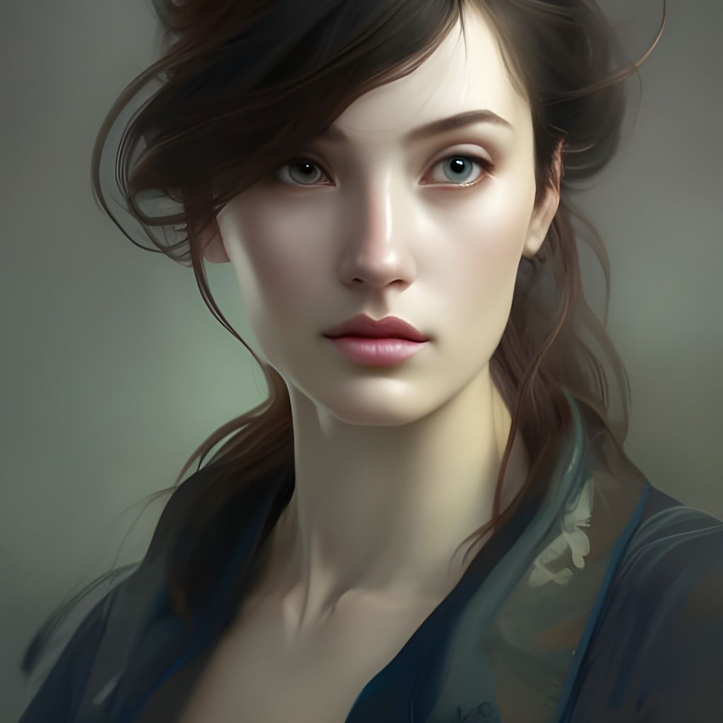 PORTRAIT - First Love - AI Generated Artwork - NightCafe Creator