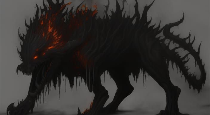 Demon Hounds - AI Generated Artwork - NightCafe Creator