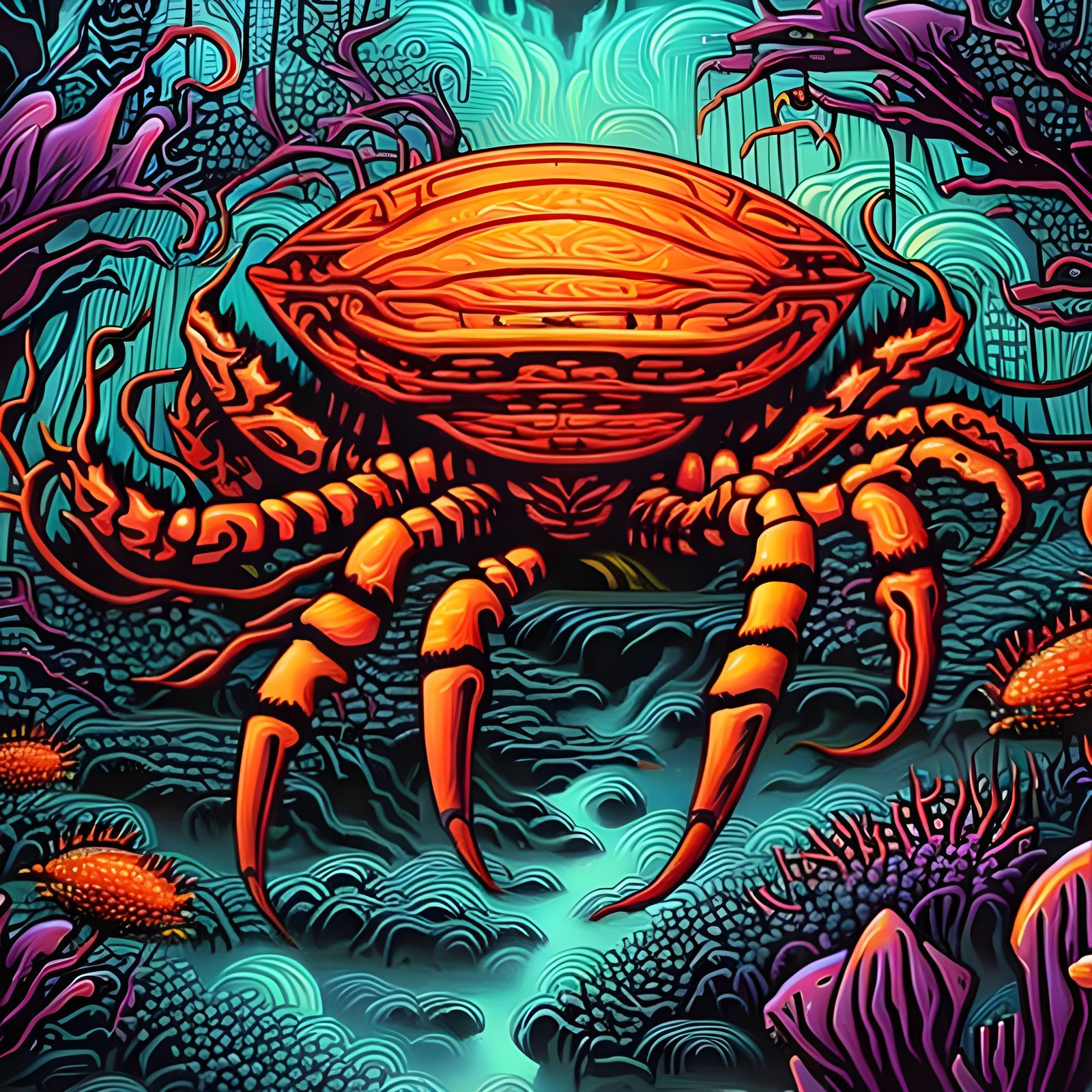 Crab 1 - AI Generated Artwork - NightCafe Creator