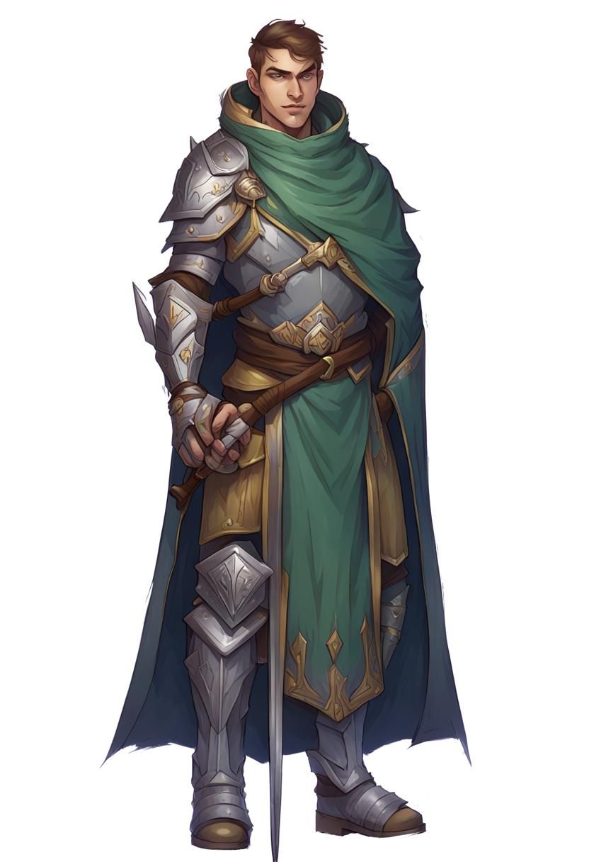 dnd male paladin of nature - AI Generated Artwork - NightCafe Creator