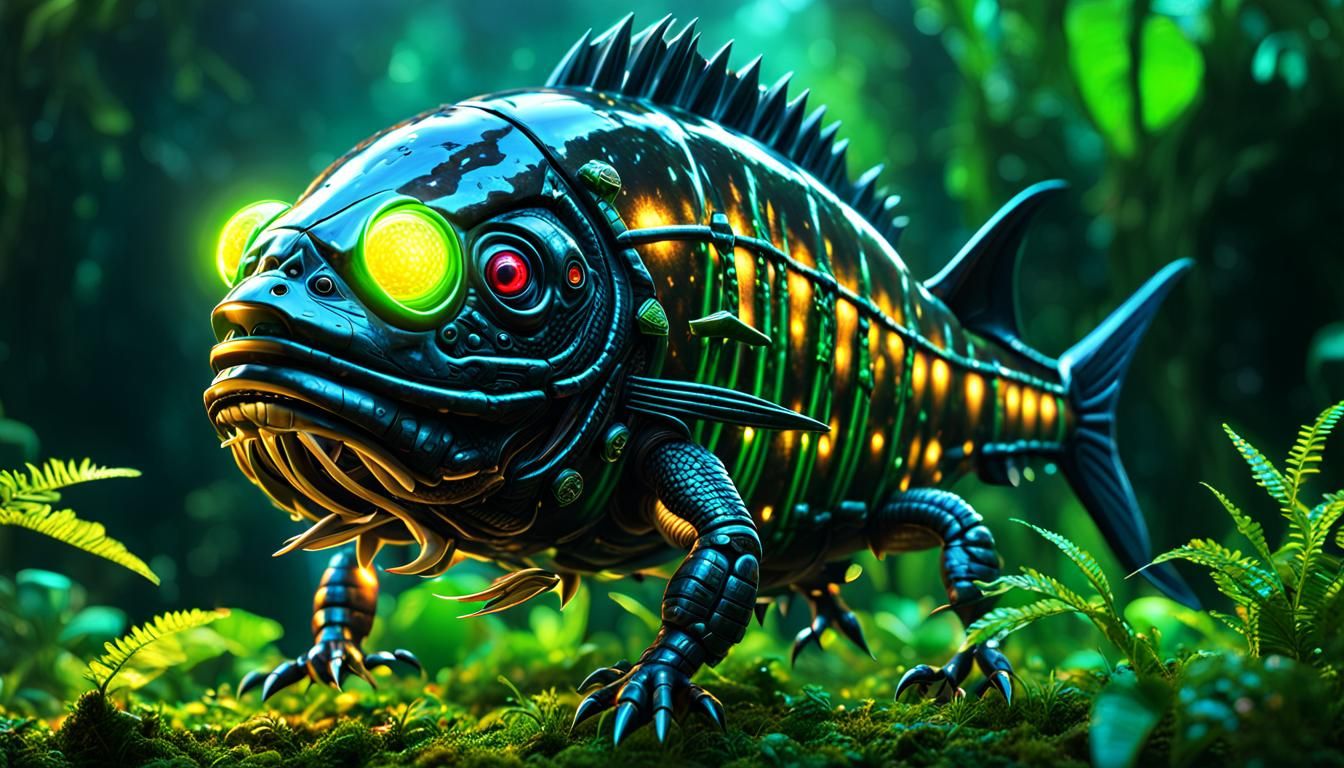 Magnetar deuterium and tritium energized Dark Jungle Piranha...