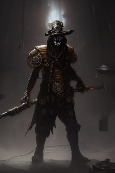 Steampunk cowboy