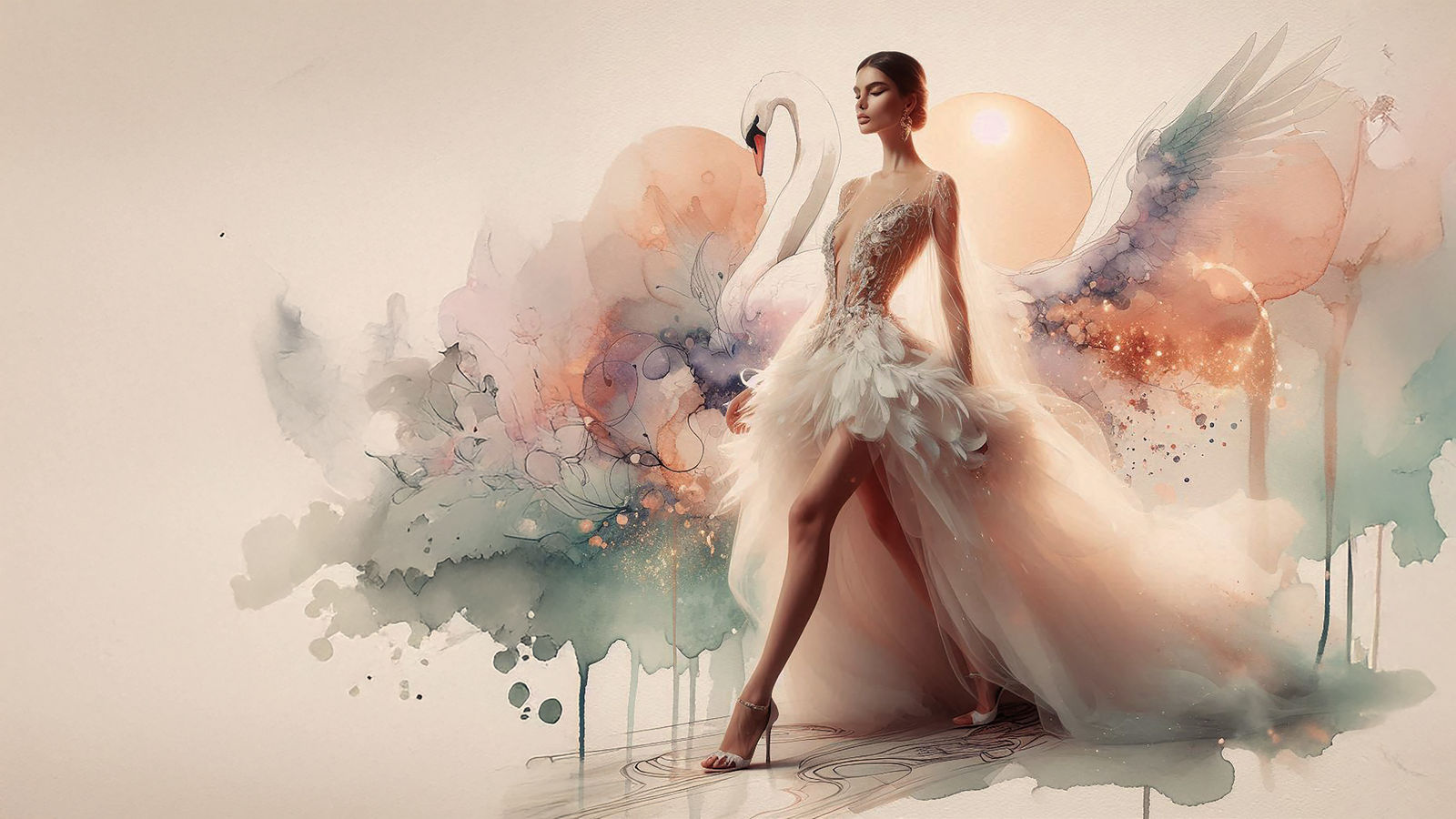 swan fashion on the catwalk 1