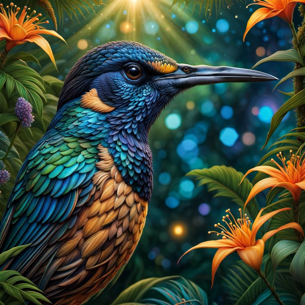 Colourful Fantasy Bird