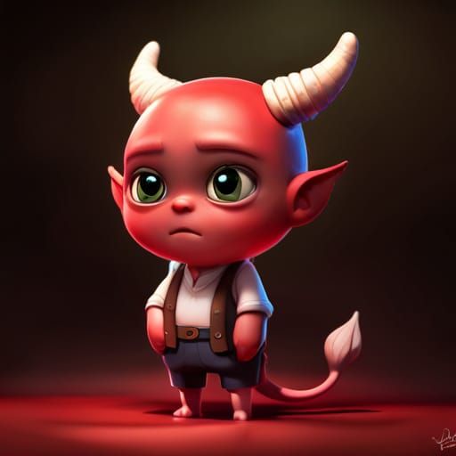 Baby demon 6 - AI Generated Artwork - NightCafe Creator