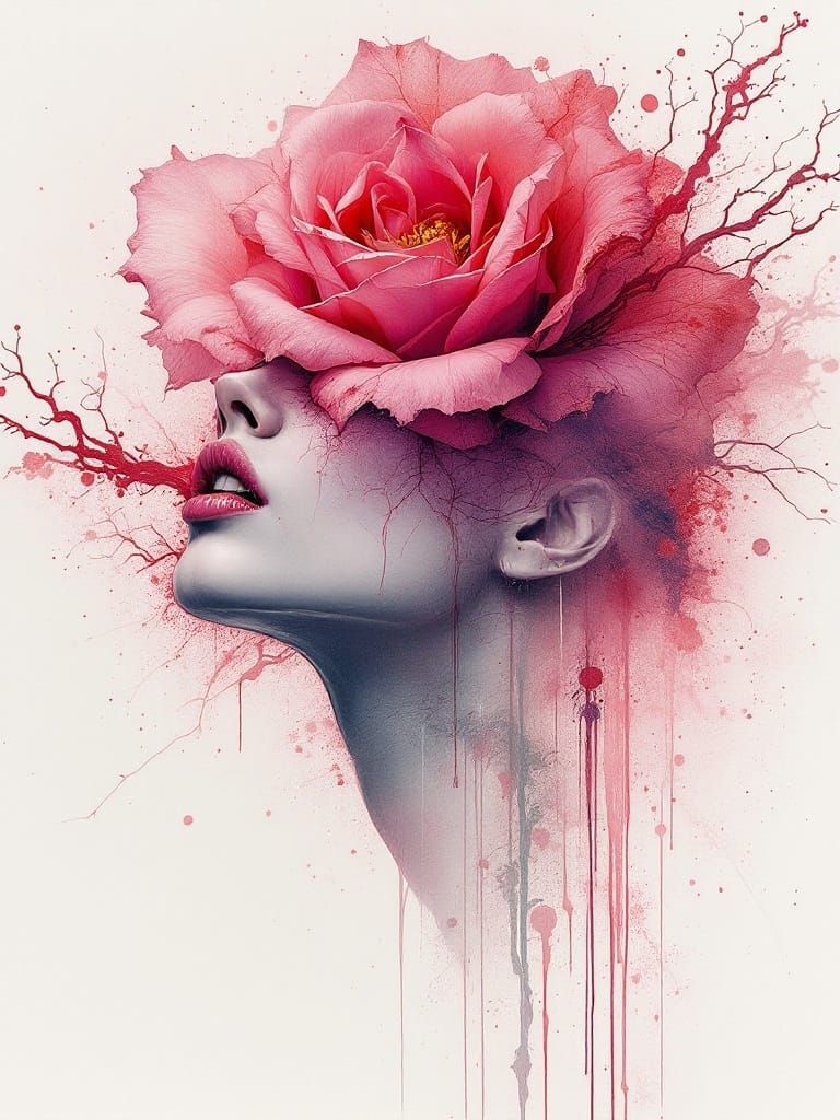 Rose head  by @KI_Katze