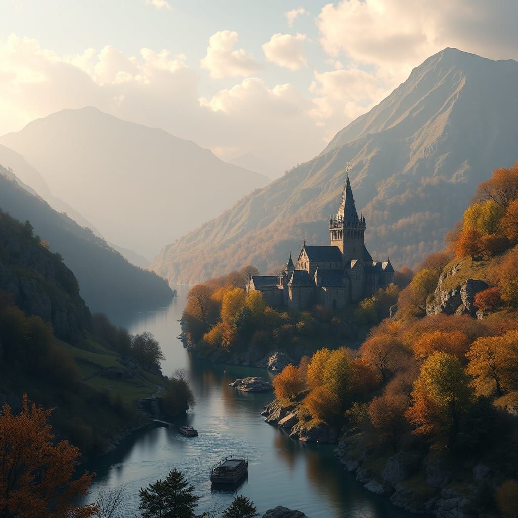 Misty mountain monastery  by @DM CDT