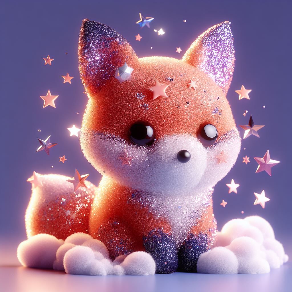 Starry cloudy fox #8