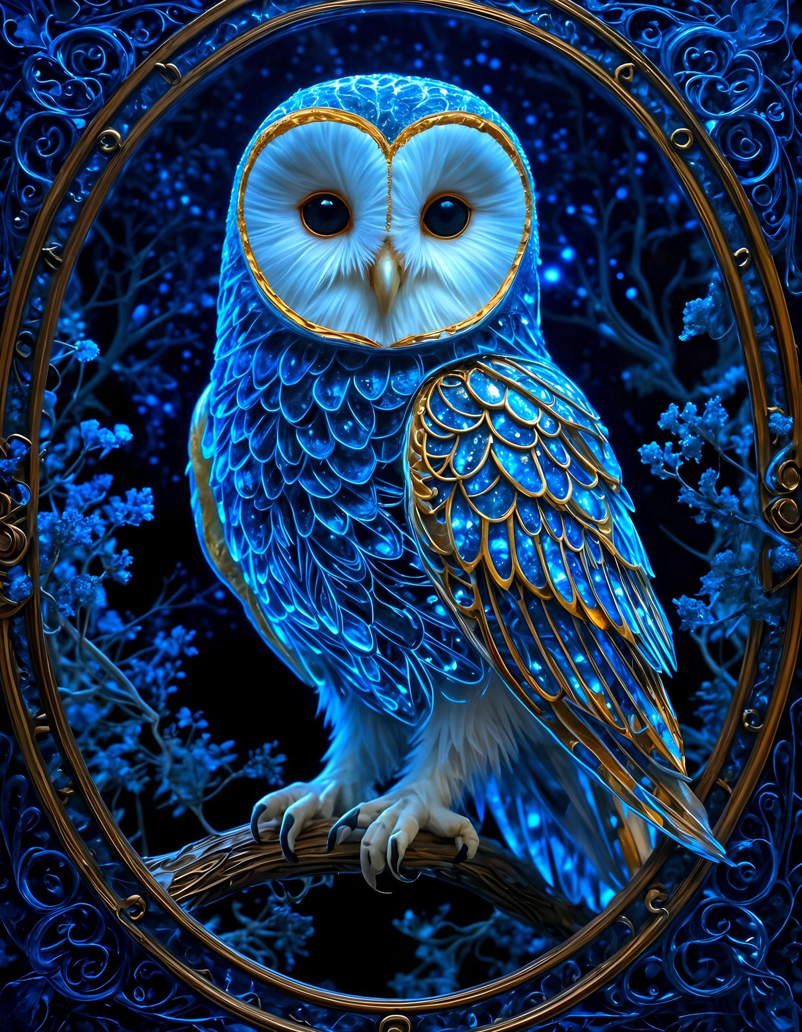 Hooty Blue  by @lawrencelot