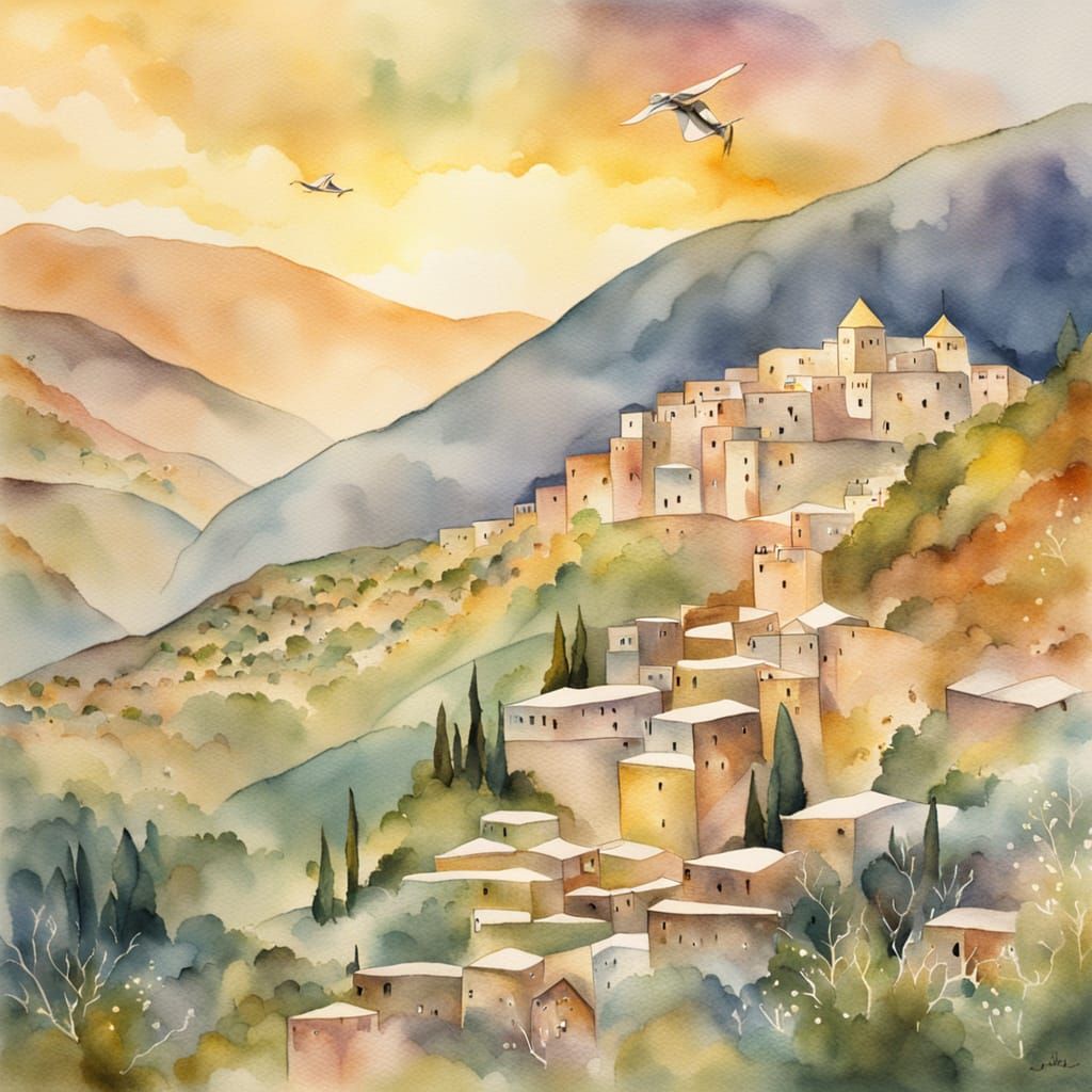 זריחה על הרי צפת