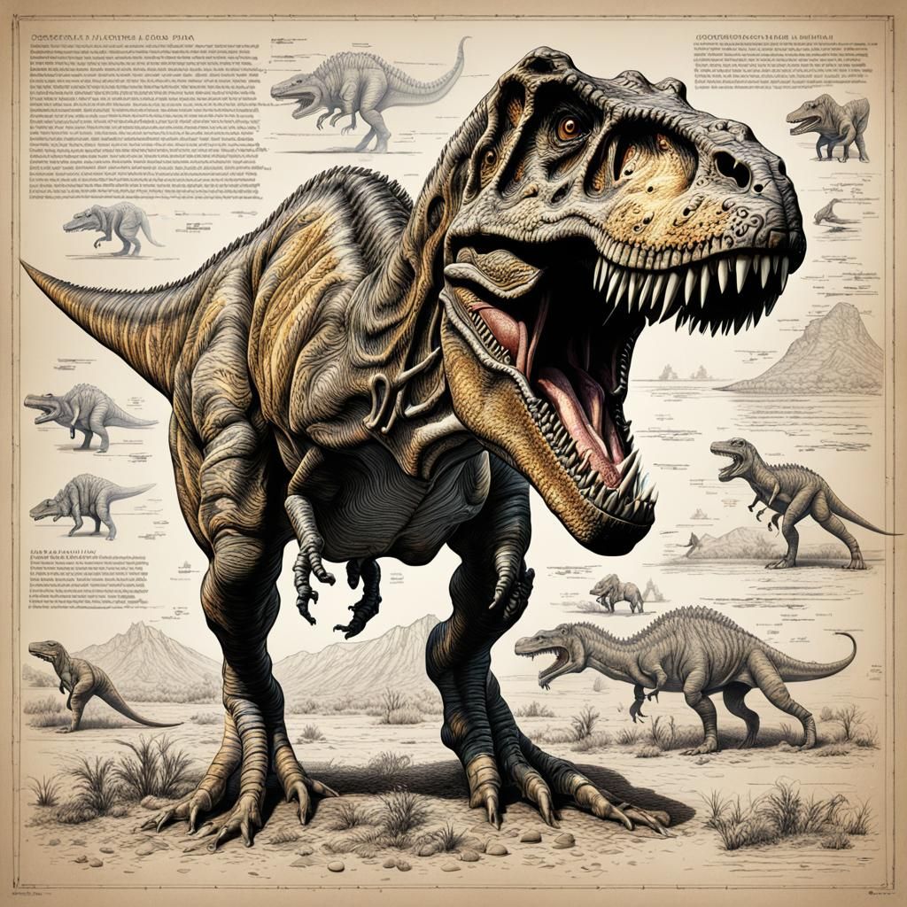 Textbook T-Rex  by @Kristen Dover