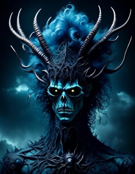 <lora:Chimeras:1.0> Portrait of an Alien monster with horns and tentacles, intricate, detailed, matte