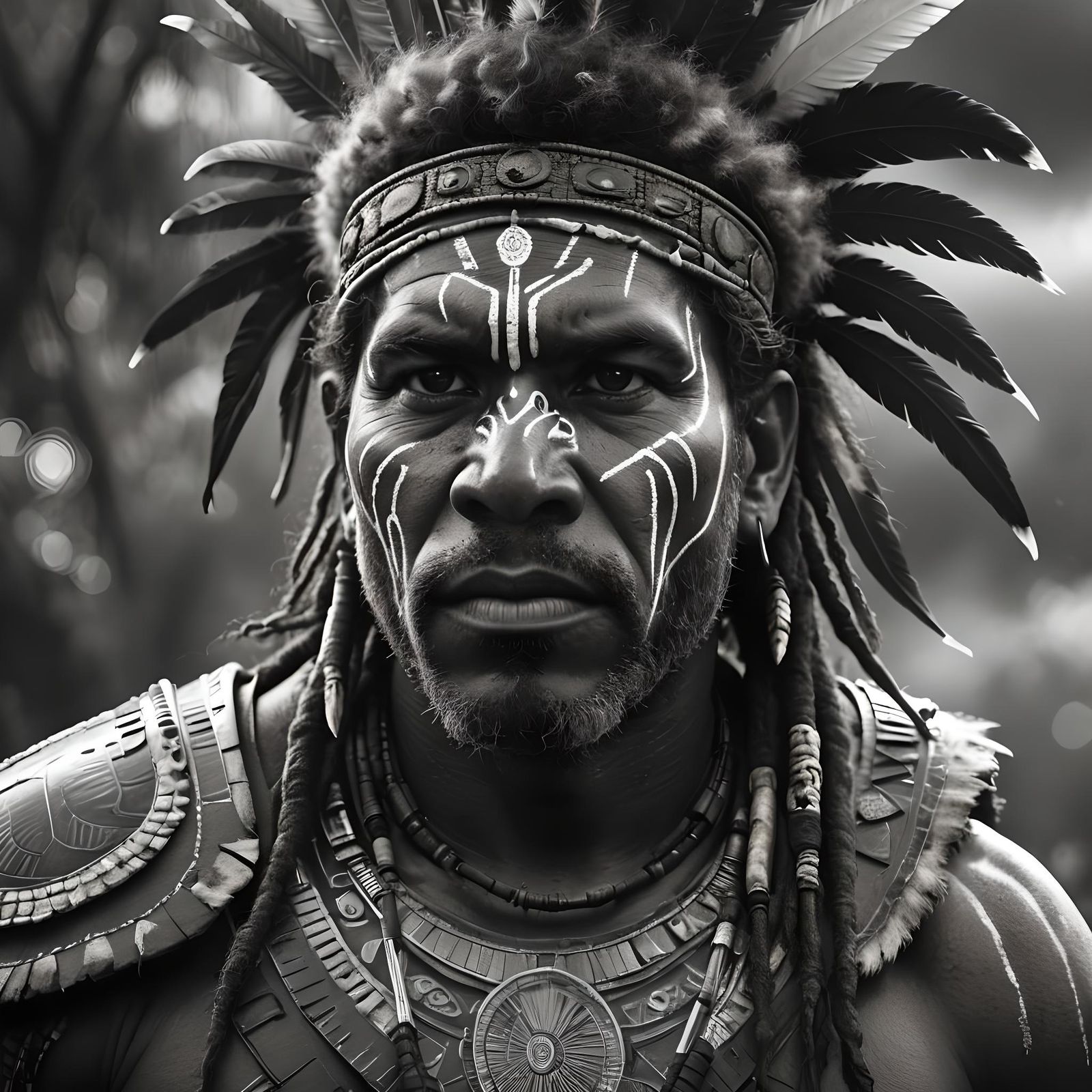 Australian Aboriginal warrior  by @Dhanishta