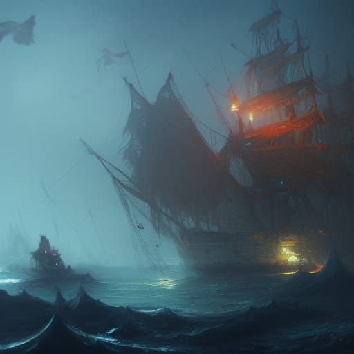 DARK SEA'S - AI Generated Artwork - NightCafe Creator