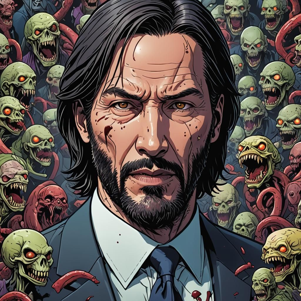 John Wick zombie horde