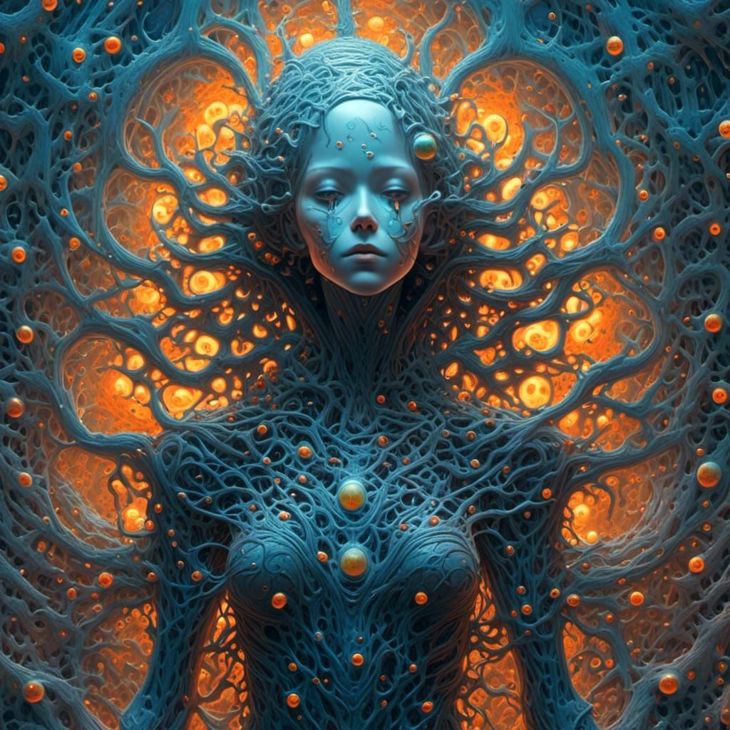 <lora:T-Virus:1.0> dark art of skimpy bimbo nun horror goddess, worship, , by toyism :: intricate, hyperdetailed, maximalist, masterpiece, b...