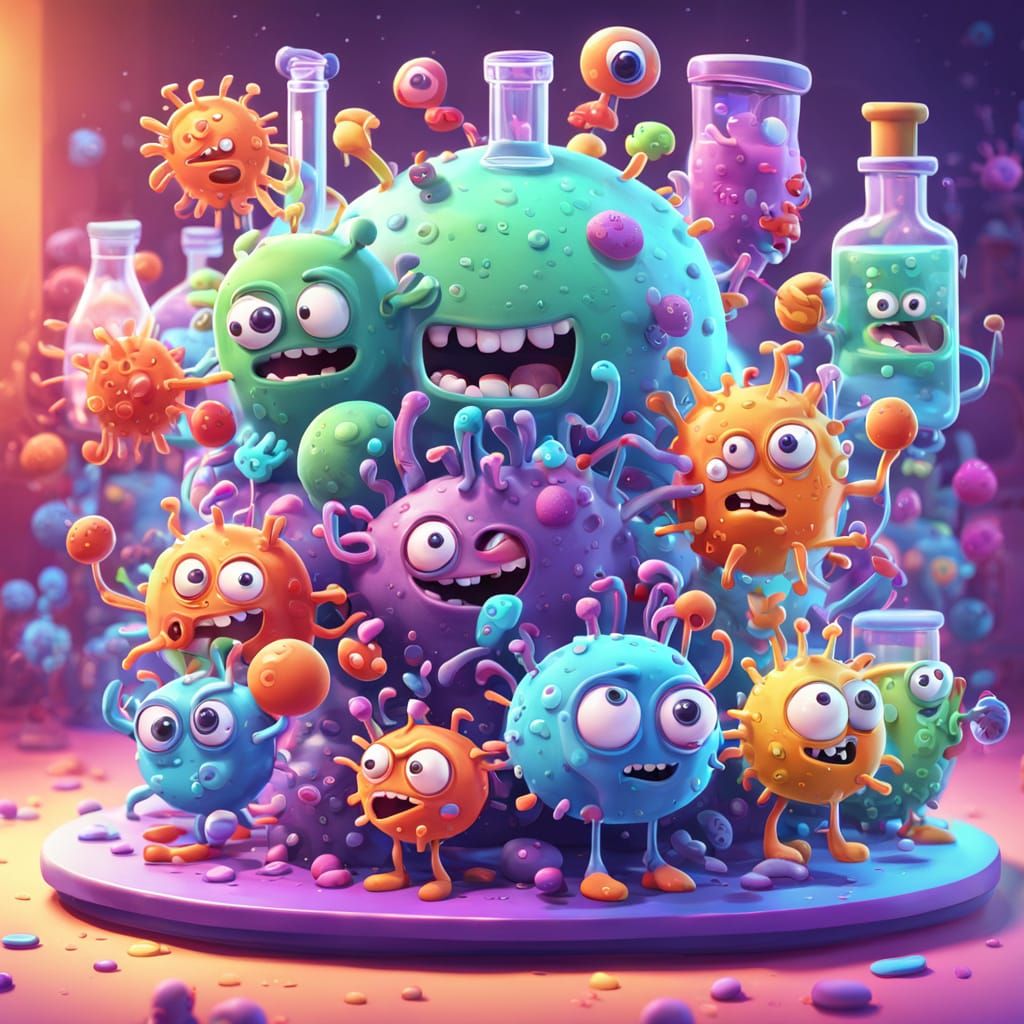 Silly microbes   by @Ruby Phoenix 