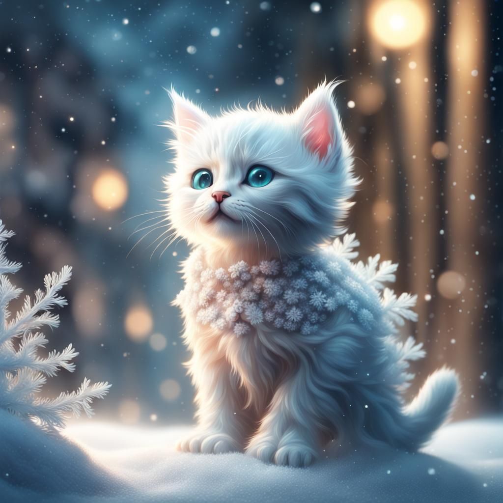 snowflake kitten