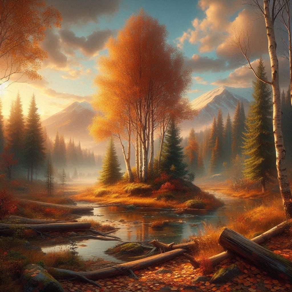 Paysage d'automne A1