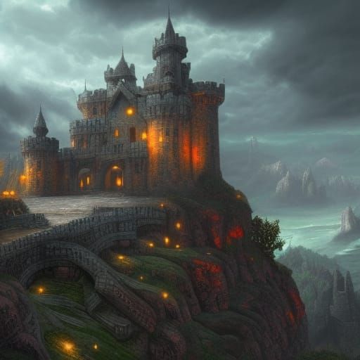 The Lead Castle - AI Generated Artwork - NightCafe Creator