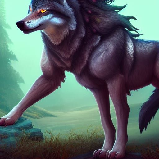 strong wolf