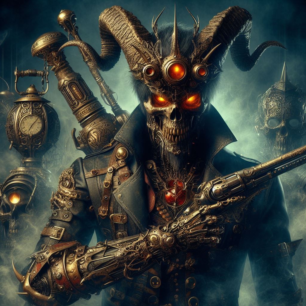 Steampunk death dealing devil