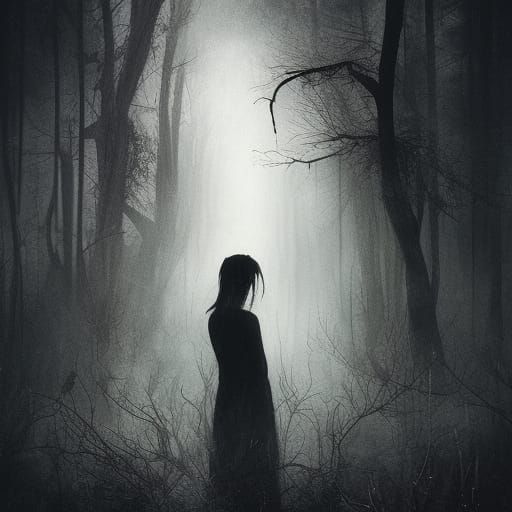 Lonely Girl - AI Generated Artwork - NightCafe Creator