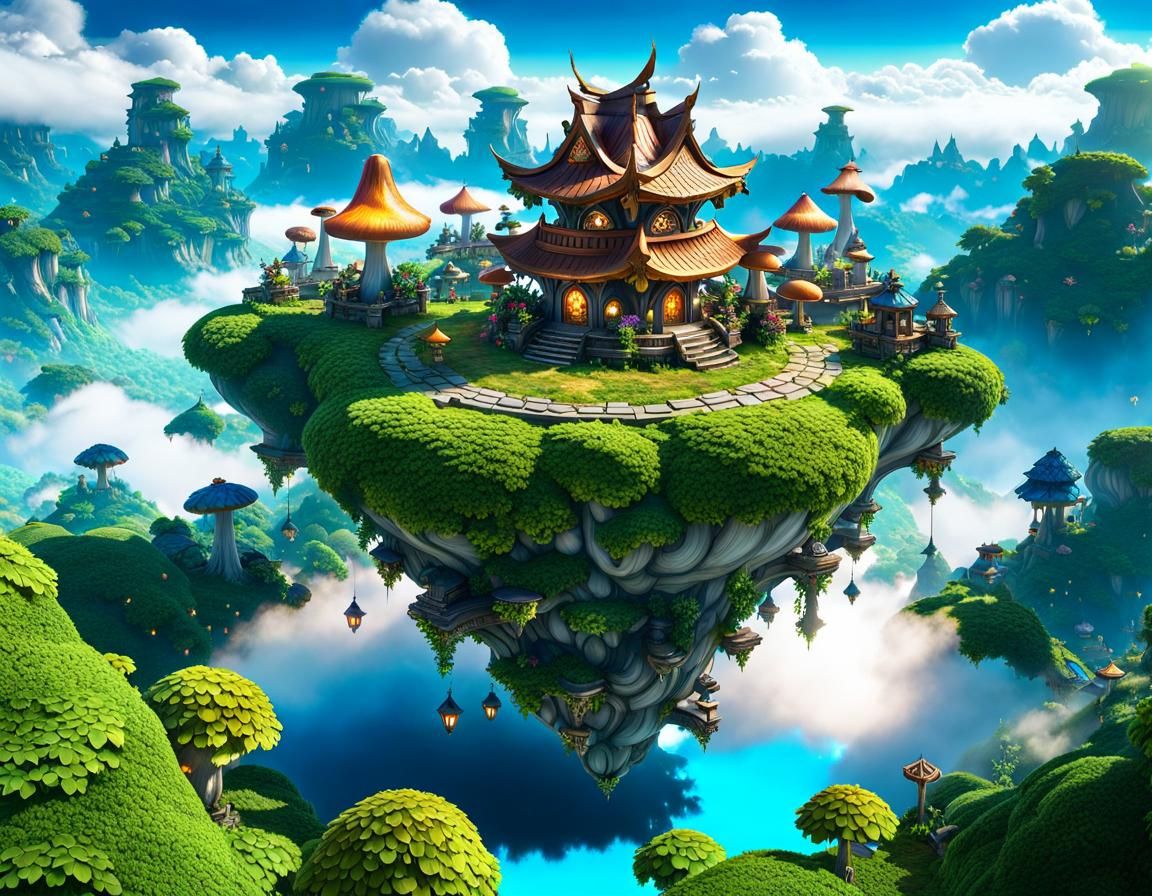 Fairy Temple - Ai Generated Artwork - Nightcafe Creator